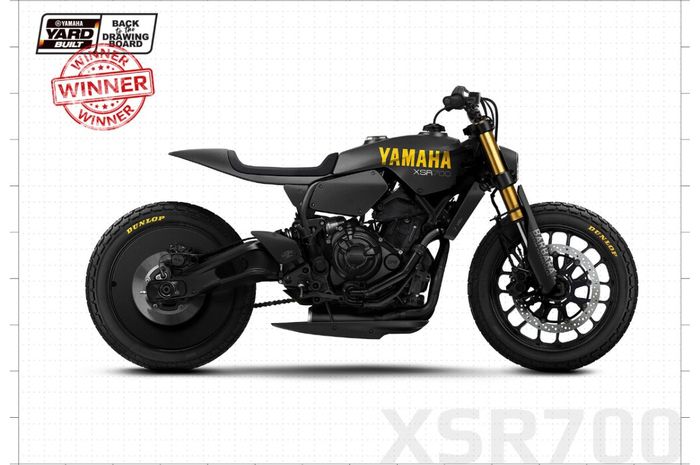 Yamaha XSR700 juara kompetisi Yamaha Yard Built 2020 &ldquo;Back To The Drawing Board&rdquo;