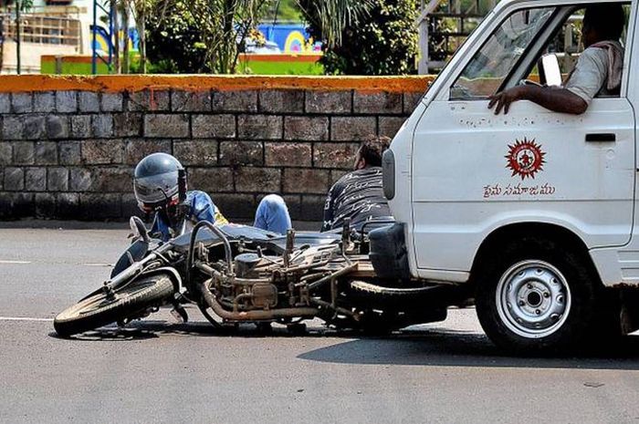 Ilustrasi kecelakaan lalu lintas