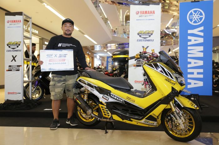 Yamaha NMAX juara Customaxi x Yamaha Heritage Built Solo dengan Agus Hadi Purwanto, sang owner