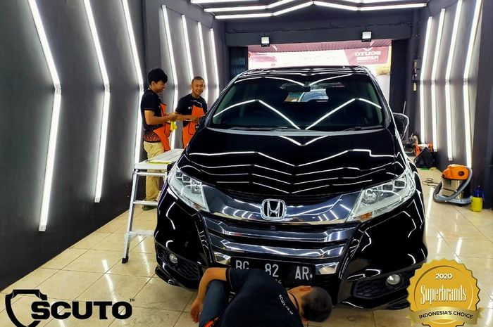Ruang kerja Scuto Platinum Store Palembang