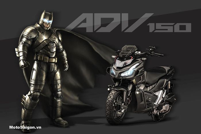 Tampilan Honda ADV 150 karakter Batman