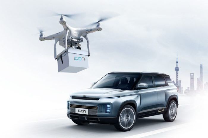 Geely antar kunci mobil baru ke konsumen dengan menggunakan drone