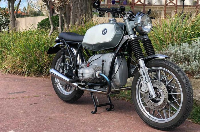 BMW R60/7 bergaya lawas garapan Le Bouterollier