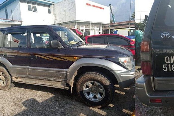 Toyota Land Cruiser Prado bernopol Malaysia yang dikemudikan anggota DPRD Kapuas Hulu senggol pengendara motor hingga tewas