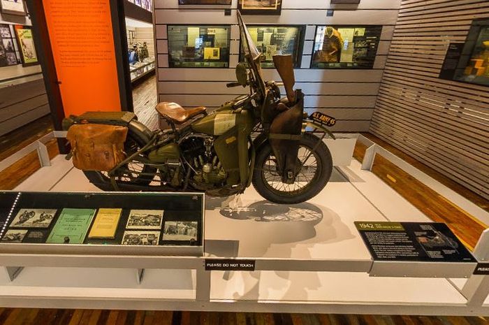 Salah satu sudut museum Harley-Davidson yang dapat diakses secara virtual