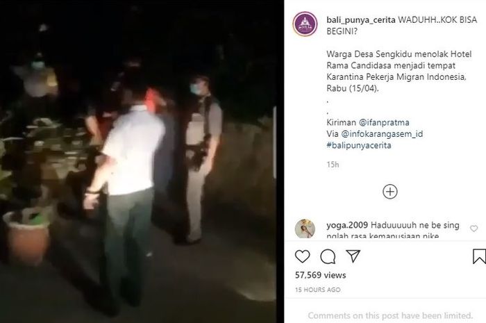 Viral video sekelompok warga menghadang sebuah bus yang membawa pekerja imigran untuk dikarantina.