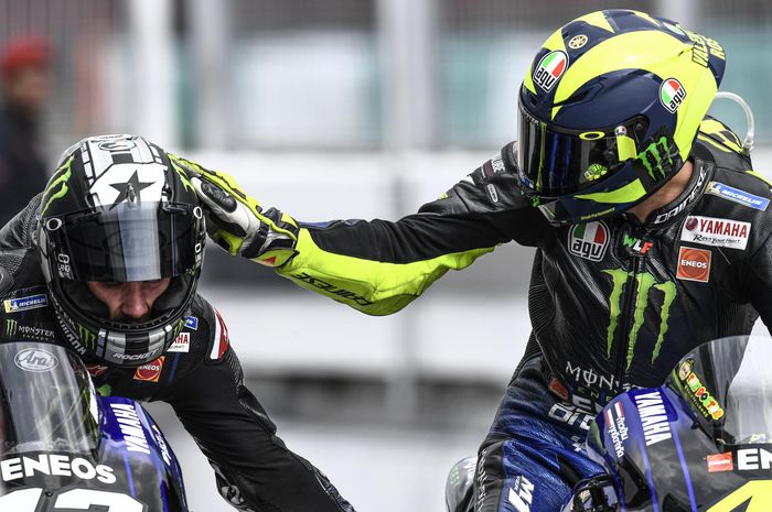 Valentino Rossi dan Maverick Vinales di MotoGP Malaysia 2019