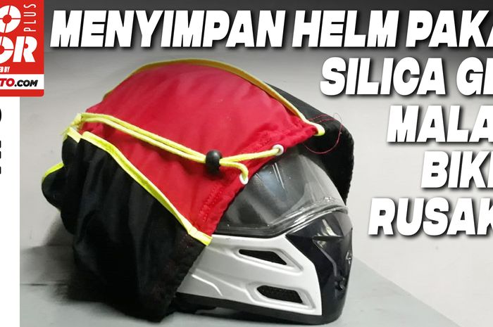 Menyimpan helm yang lama tidak digunakan tidak boleh sembarangan