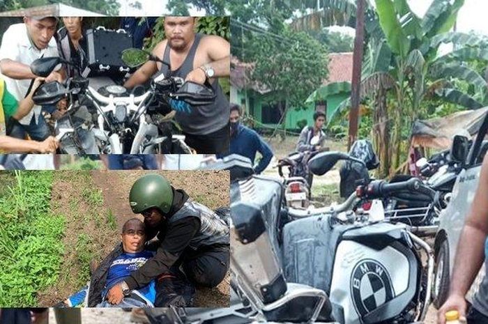 Mantan Bupati Musi Banyuasin, Fahri Azhari kecelakaan naik moge BMW R 1200 GS