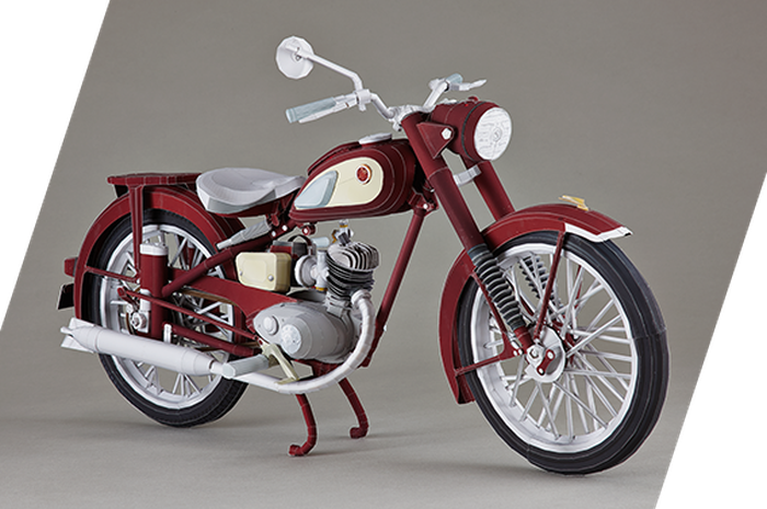 Model papercraft Yamaha YA-1