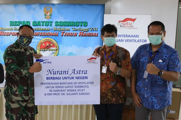 Astra International serahkan 30 ventilator sebagai bantuan tahap ke-3 senilai Rp 13 miliar