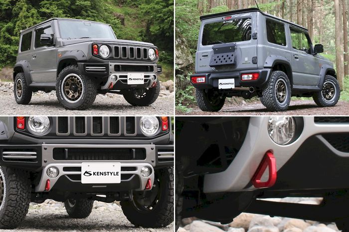 Modifikasi Suzuki Jimny baru pakai aero kit Kenstyle