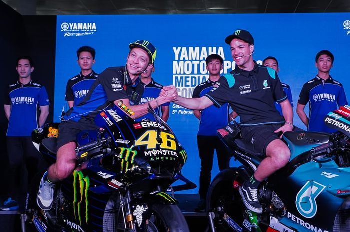 Valentino Rossi akan berduet dengan muridnya yaitu Franco Morbidelli di MotoGP 2021 dalam tim Petronas Yamaha SRT