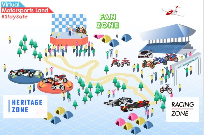 TampilanVirtual Motorsports Land Honda