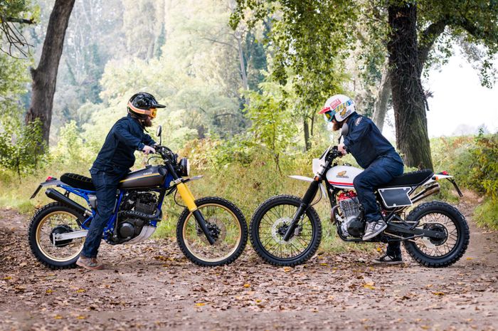 Honda NX650 Dominator dan Yamaha XT600Z Tenere garapan North East Custom