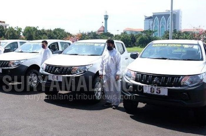Dibekali Mitsubishi Triton dan APD, Tim Covid-19 Hunter langsung bertugas, Senin (4/5/2020)