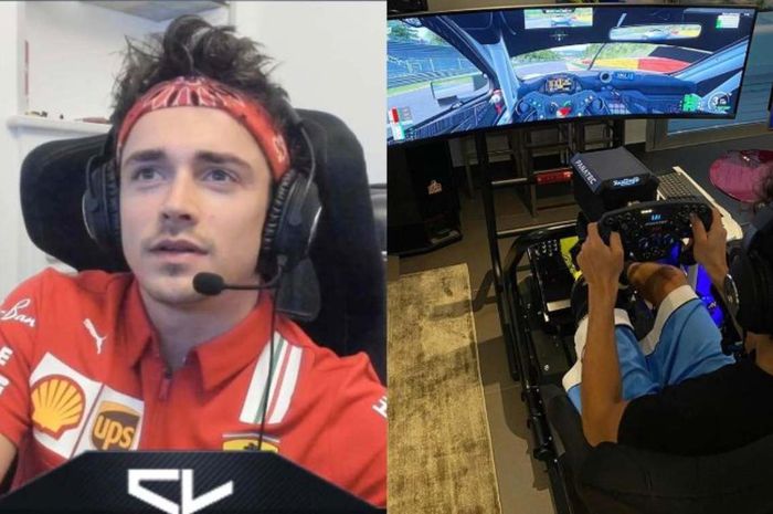 Charles Leclec kalahkan Valentino Rossi dalam balapan virtual
