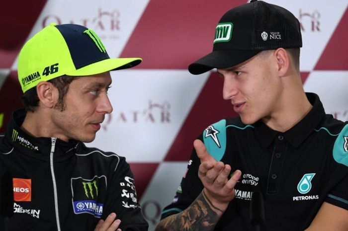 Menggeser Valentino Rossi (kiri) di Tim Pabrikan, Fabio Quartararo (kanan) masih ingin duel