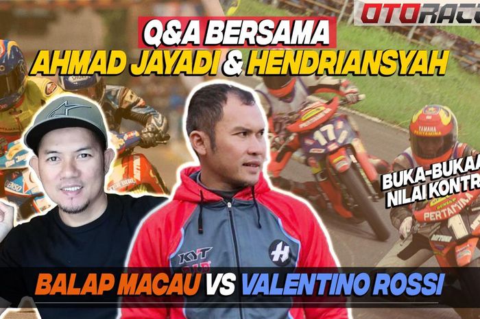 Sesuai janji, dua legenda balap motor road race Tanah Air yaitu Ahmad Jayadi dan Hendriansyah telah menjawab pertanyaan-pertanyaan yang sobat kirim lewat komentar di video YouTube OtoRace.