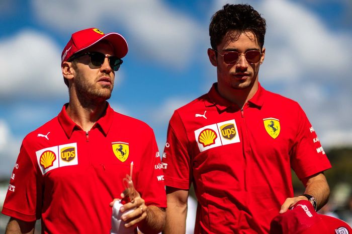 Sebastian Vettel resmi tak lagi bersama tim Scuderia Ferrari usai F1 2020, Charles Leclerc ungkap komentar mengharukan 