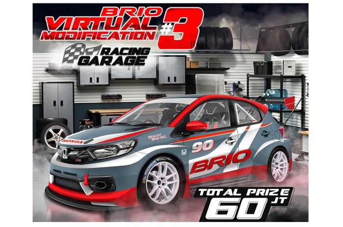Honda Brio V-Mod #3 siap digelar tema racing garage