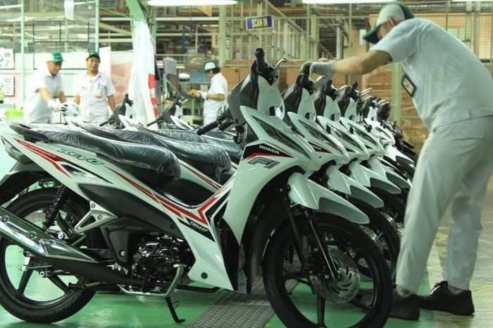 Ilustrasi motor bebek