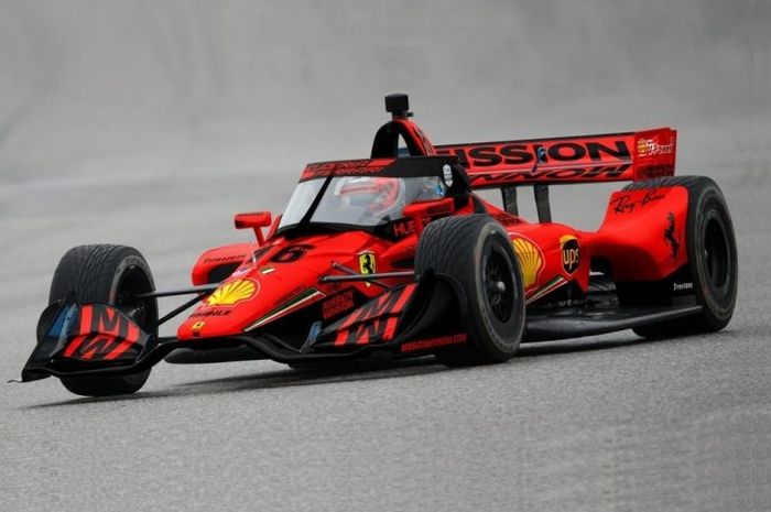 Ilustrasi mobil Ferrari di IndyCar