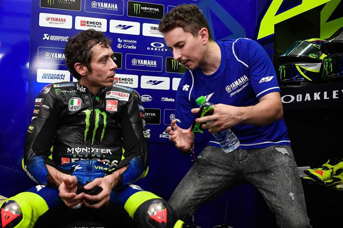 Jorge Lorenzo dan Valentino Rossi di tes MotoGP Sepang 2020