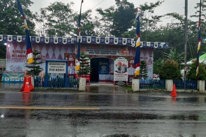 Ilustrasi pos pemantau arus mudik