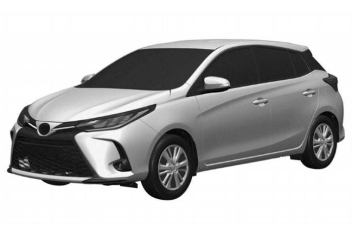 Gambar paten Toyota Yaris terbaru