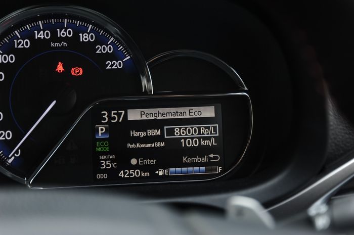 Eco Indicator dan Eco Mode dapat membantu pengemudi berkendara efisien