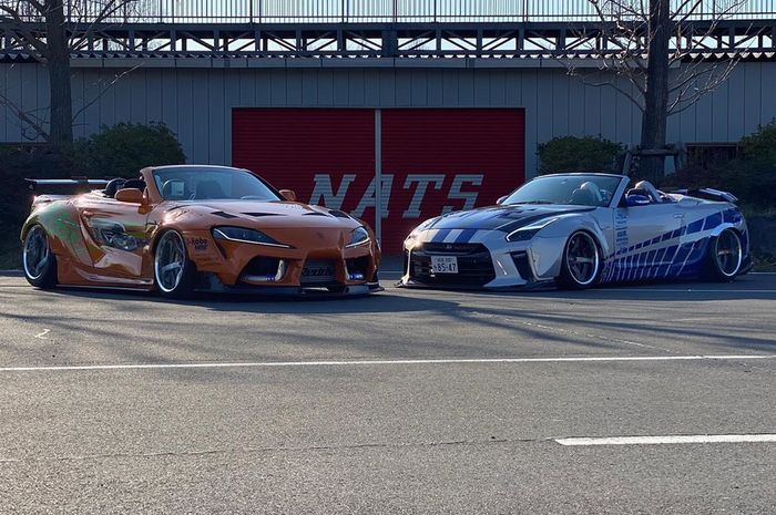 Toyota Supra dan Nissan Skyline 'jadi-jadian' karya mahasiswa NATS