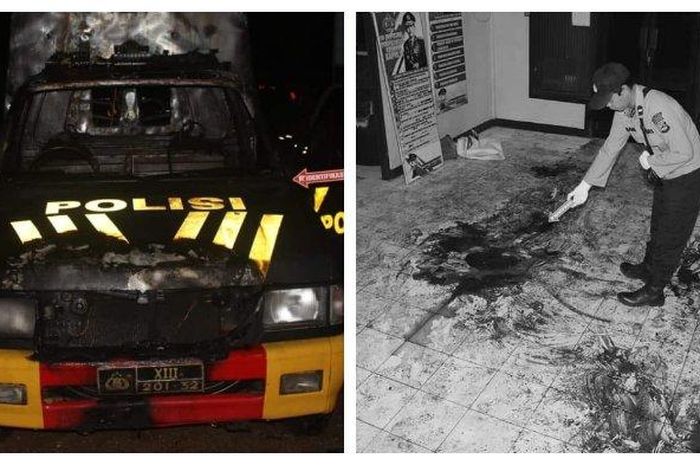 Kantor Polsek Daha Selatan, Kabupaten Hulu Sungai Selatan (HSS), Provinsi Kalimantan Selatan diserang dua orang tak dikenal, Senin (1/6/2020). 