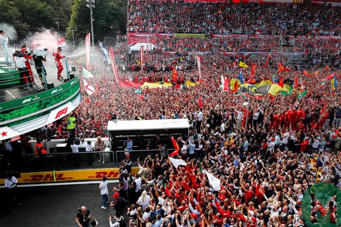 Tifosi atau fans dari Ferrari tidak diperbolehkan ke sirkuit Monza tahun ini. 
