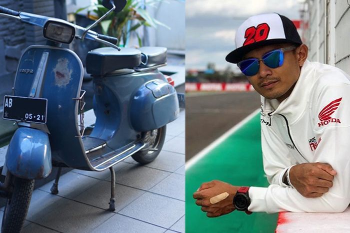 Dimas Ekky Pratama dan Vespa PTS full original miliknya