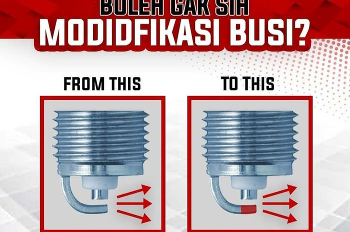 Ilustrasi modifikasi busi