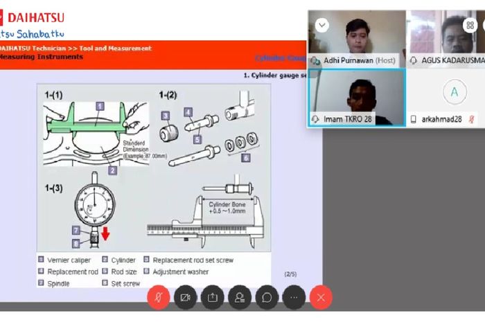 Daihatsu memberikan pelatihan bagi guru dan siswa SMK dengan cara tatap muka virtual