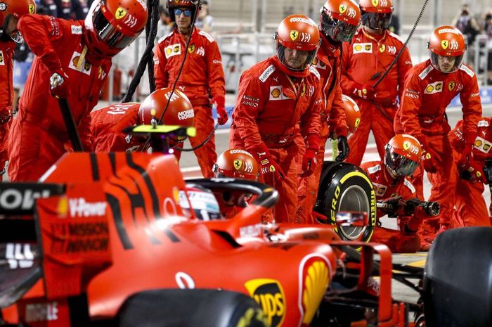 Pit stop tim Ferrari