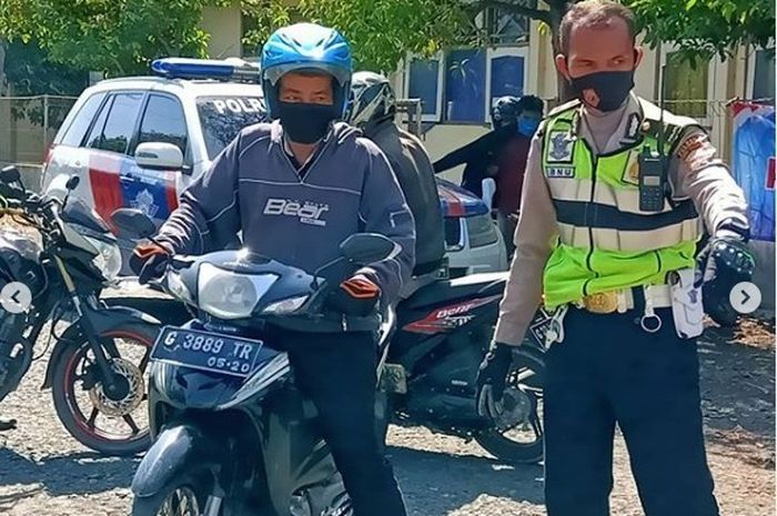 Pelatihan safety riding dari Satlantas Polres Brebes