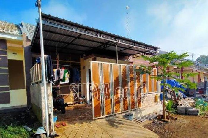 Rumah wartawan di Kota Malang yang disatroni pelaku curanmor pada Rabu (17/6/2020).