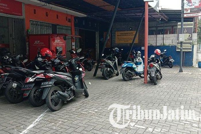 Lokasi kejadian curanmor di di sebuah ruko di Jalan Sunan Kalijaga, Kecamatan Lowokwaru, Kota Malang. 