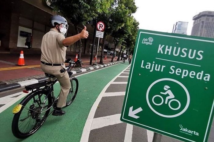 Kenali marka jalan di jalur sepeda, pelanggar bisa kena denda Rp 500 ribu