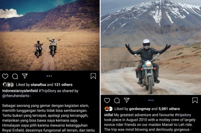 Royal Enfield mengajak para pecinta roda dua berbagi pengalaman serunya lewat kampanye Trip Story di media sosial