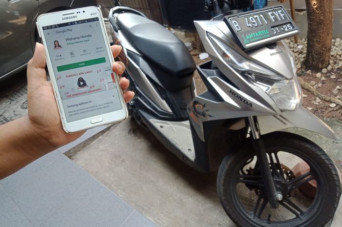 Ilustrasi aplikasi Wahana Honda