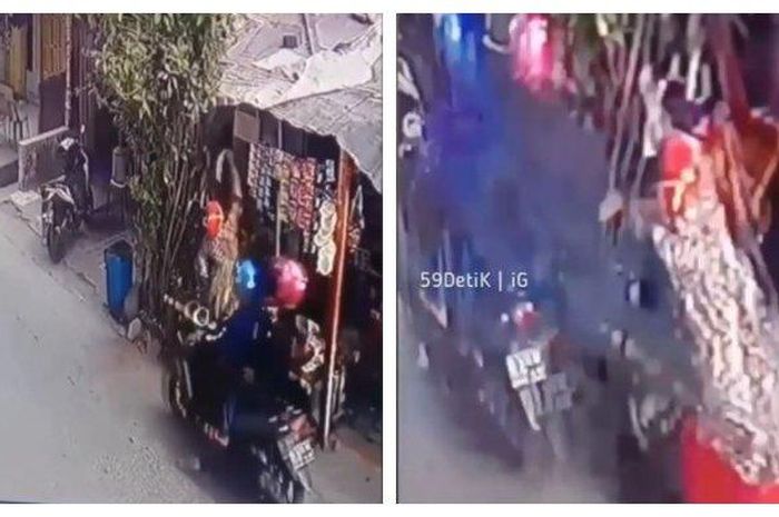 Media sosial diramaikan dengan beredarnya sebuah video CCTV aksi penjambretan di siang bolong. Kejadian tersebut dilaporkan terjadi di depan kantor Kecamatan Ujung Tanah, Makassar, Sulawesi Selatan, Kamis (2/7/2020). 