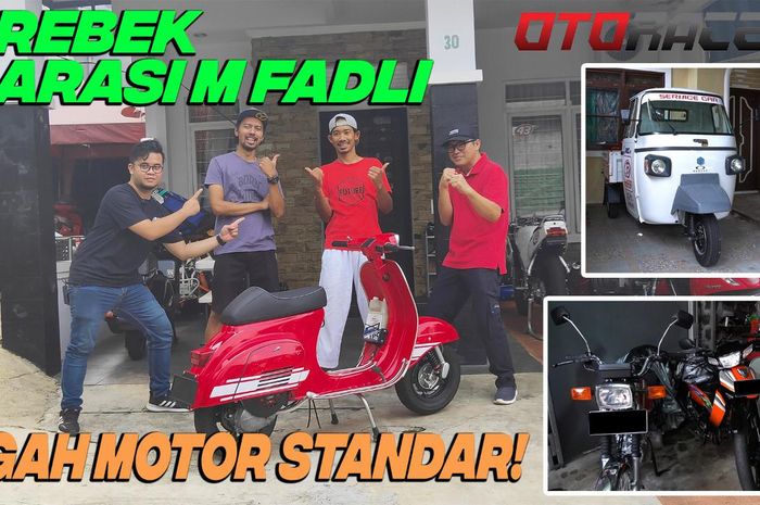 Di video ini, OtoRace.id akan intip koleksi motor M Fadly mulai dari Vespa PX sampai Honda NSR R