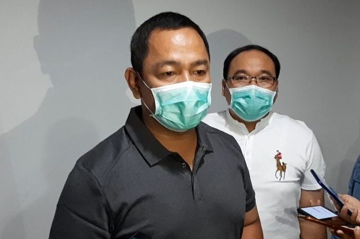 Wali Kota Semarang Hendrar Prihadi saat konferensi pers di Kantor Dinas Kesehatan Kota Semarang, Minggu (5/7/2020).
