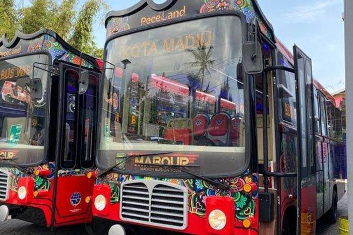 Bus wisata atau Madiun Bus On Tour (Mabour) yang akan diluncurkan wali kota Madiun, Selasa (7/7/2020).  