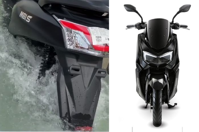 Motor listrik MBI S yang desainnya mirip Yamaha NMAX aman saat direndam banjir