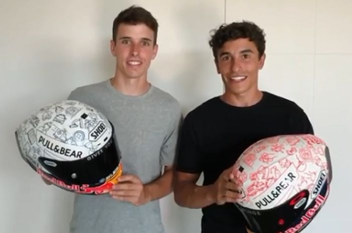 Alex Marquez dan Marc Marquez akan memakai livery helm khusus di MotoGP Spanyol 2020 dan MotoGP Andalusia 2020